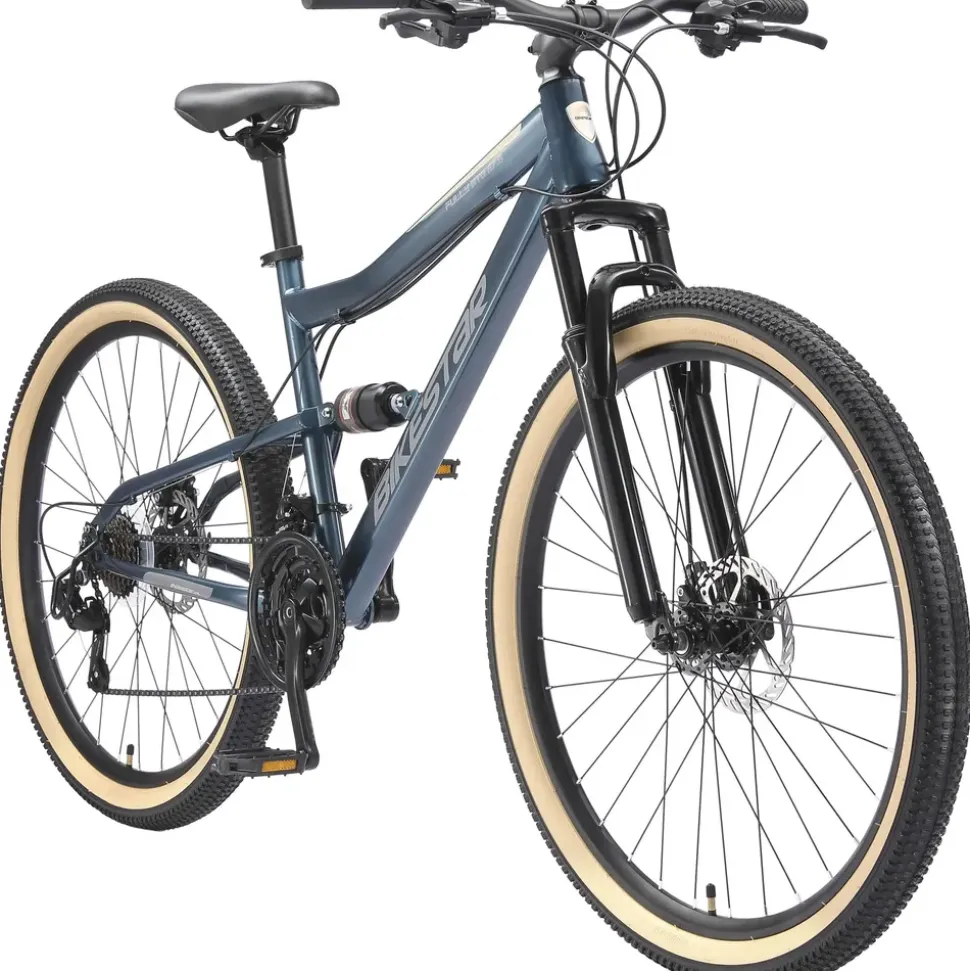 Bikestar Fully Mountainbike 27,5 Zoll RH 43 cm Damen blau
