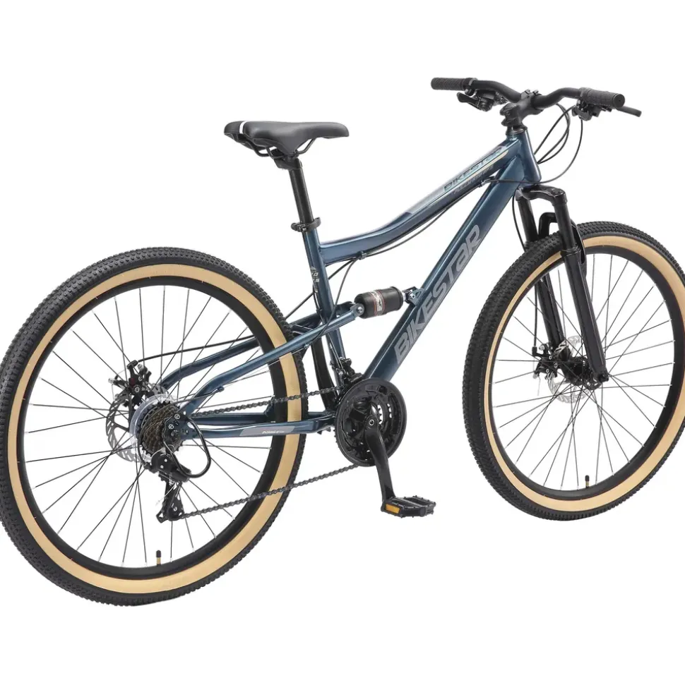 Bikestar Fully Mountainbike 27,5 Zoll RH 43 cm Damen blau