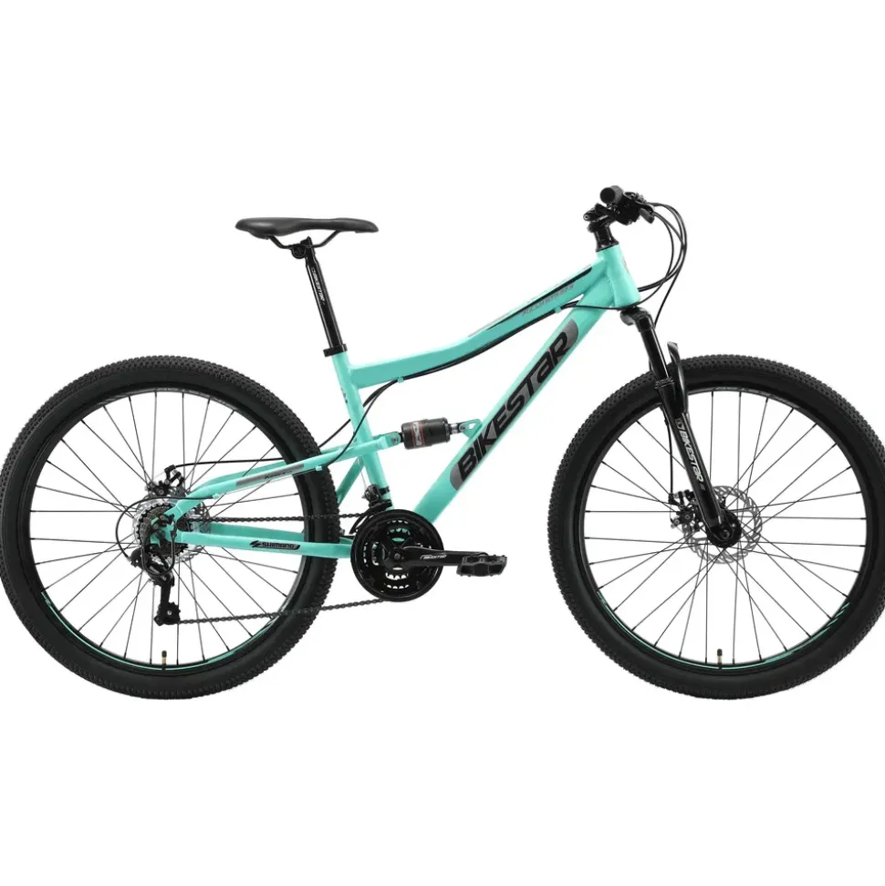 Bikestar Mountainbike 27,5 Zoll RH 43 cm Damen grün