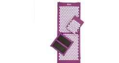 Bodhi Akupressurmatte XL Deluxe-Set Spiky aubergine