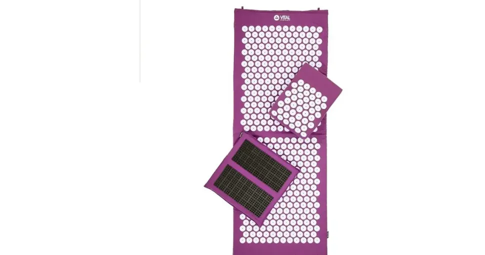 Bodhi Akupressurmatte XL Deluxe-Set Spiky aubergine