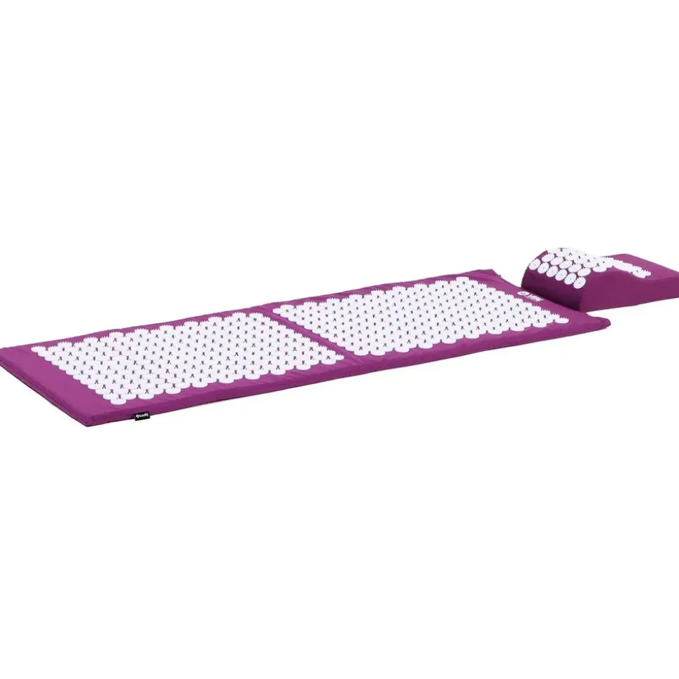 Bodhi Akupressurmatte XL Deluxe-Set Spiky aubergine