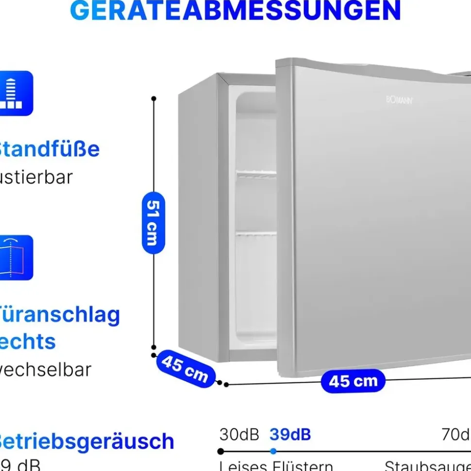 Bomann KB 7346 edelstahl-optik