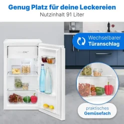 Bomann KS 7254 Kühlschrank (91 l, 835 mm hoch, Weiß)