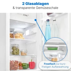 Bomann KS 7254 Kühlschrank (91 l, 835 mm hoch, Weiß)