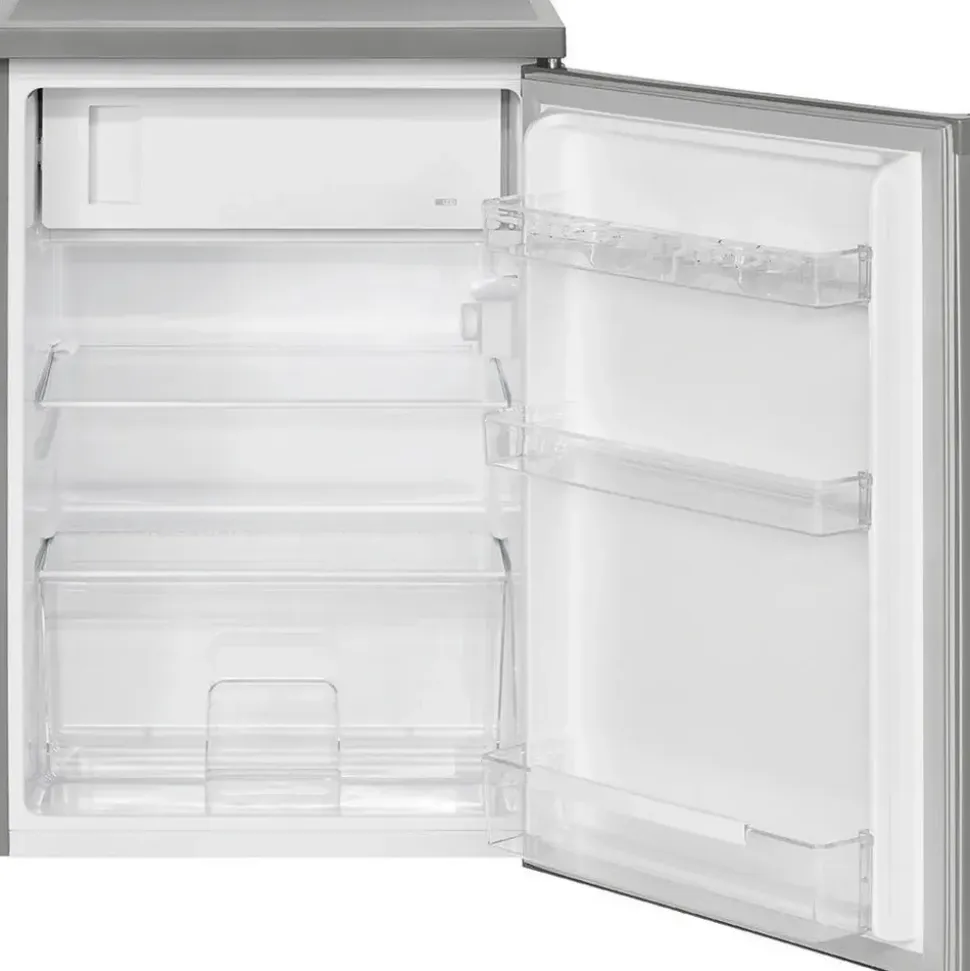 Bomann KS 2184.1 Kühlschrank (120 l, 845 mm hoch, Edelstahl)