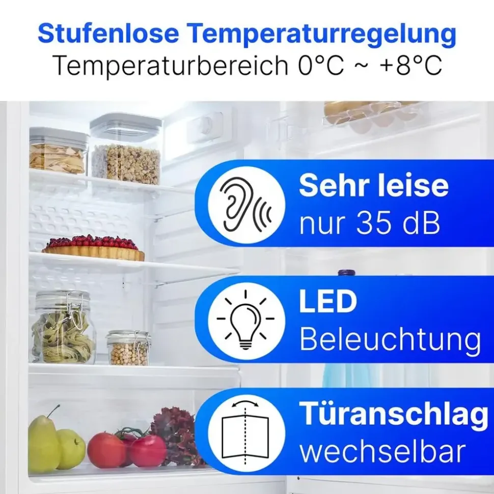 Bomann Vollraumkühlschrank VS 7258 (126 l, 850 mm hoch, Weiß)