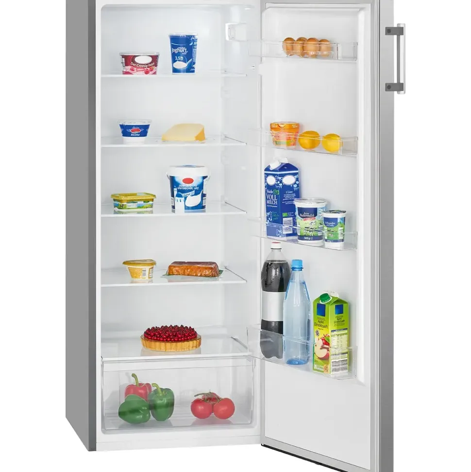Bomann VS 7316 Kühlschrank (242 l, 1434 mm hoch, Inoxlook)