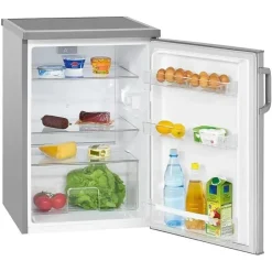 Bomann VS 2195 Kühlschrank (134 l, 850 mm hoch, Edelstahl)