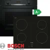 Bosch Induktion Herd Set Autark mit Backofen und Kochfeld Schwarz