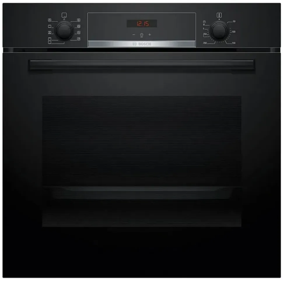 Bosch Induktion Herd Set Autark mit Backofen und Kochfeld Schwarz