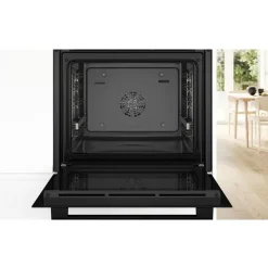 Bosch Induktion Herd Set Autark mit Backofen und Kochfeld Schwarz