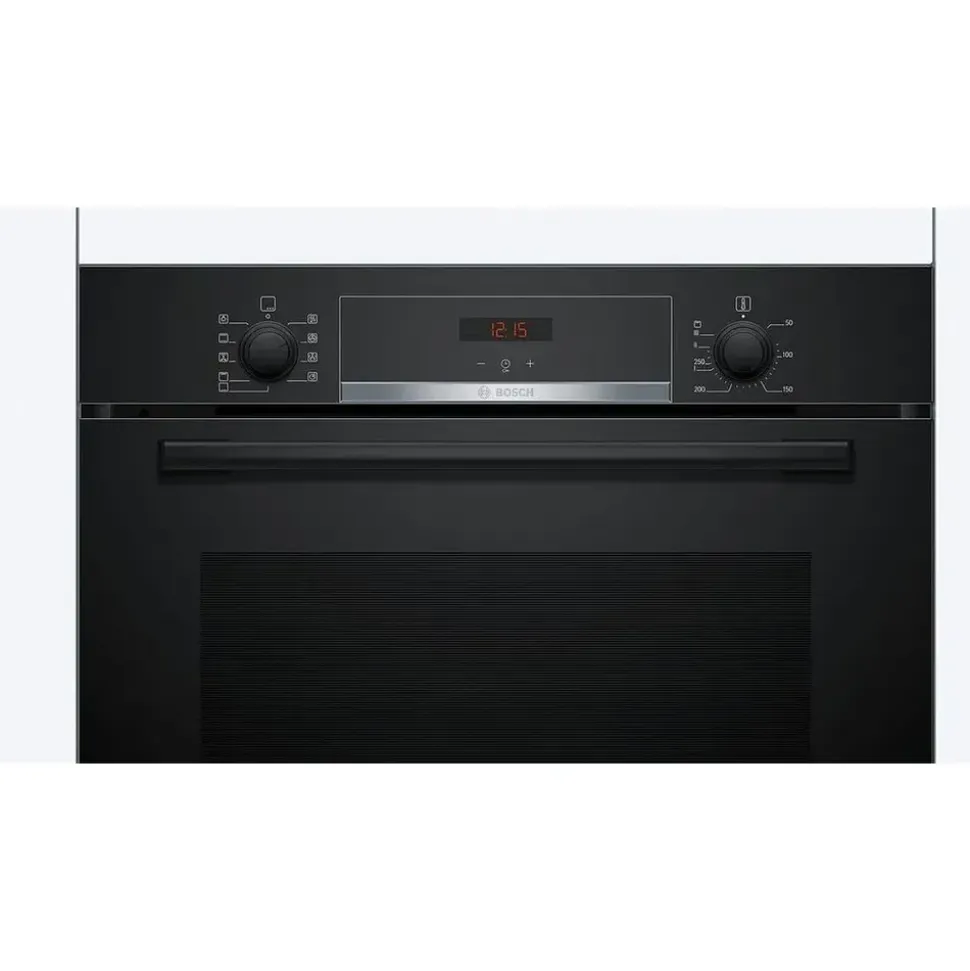 Bosch Induktion Herd Set Autark mit Backofen und Kochfeld Schwarz