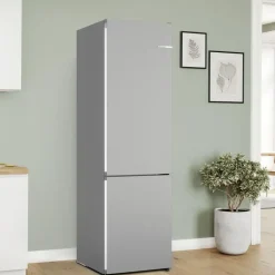 Bosch Serie 4 KGN392LCF Kühl-Gefrierkombination (363 l, 2030 mm hoch, Metall-Optik)