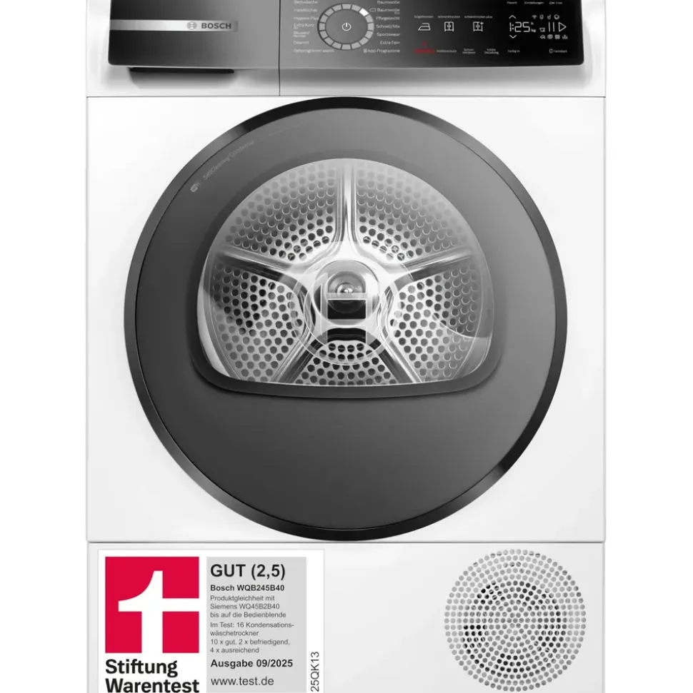 Bosch Serie 8 WQB245B40 Wärmepumpentrockner (9 kg)