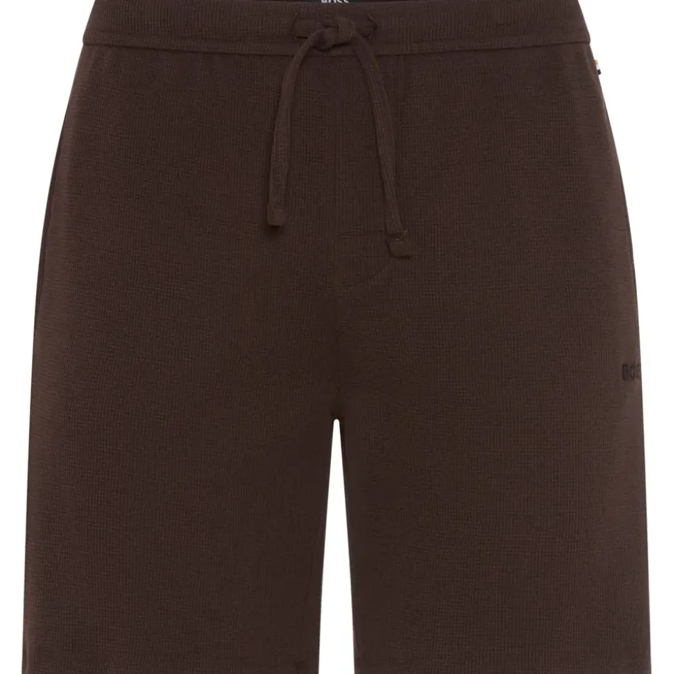 Boss Pyjamashorts Waffle Shorts Schwarz/Braun XL