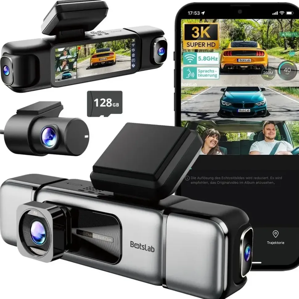 BOTSLAB 4 Kanal Dashcam 3K+3 * 1080P