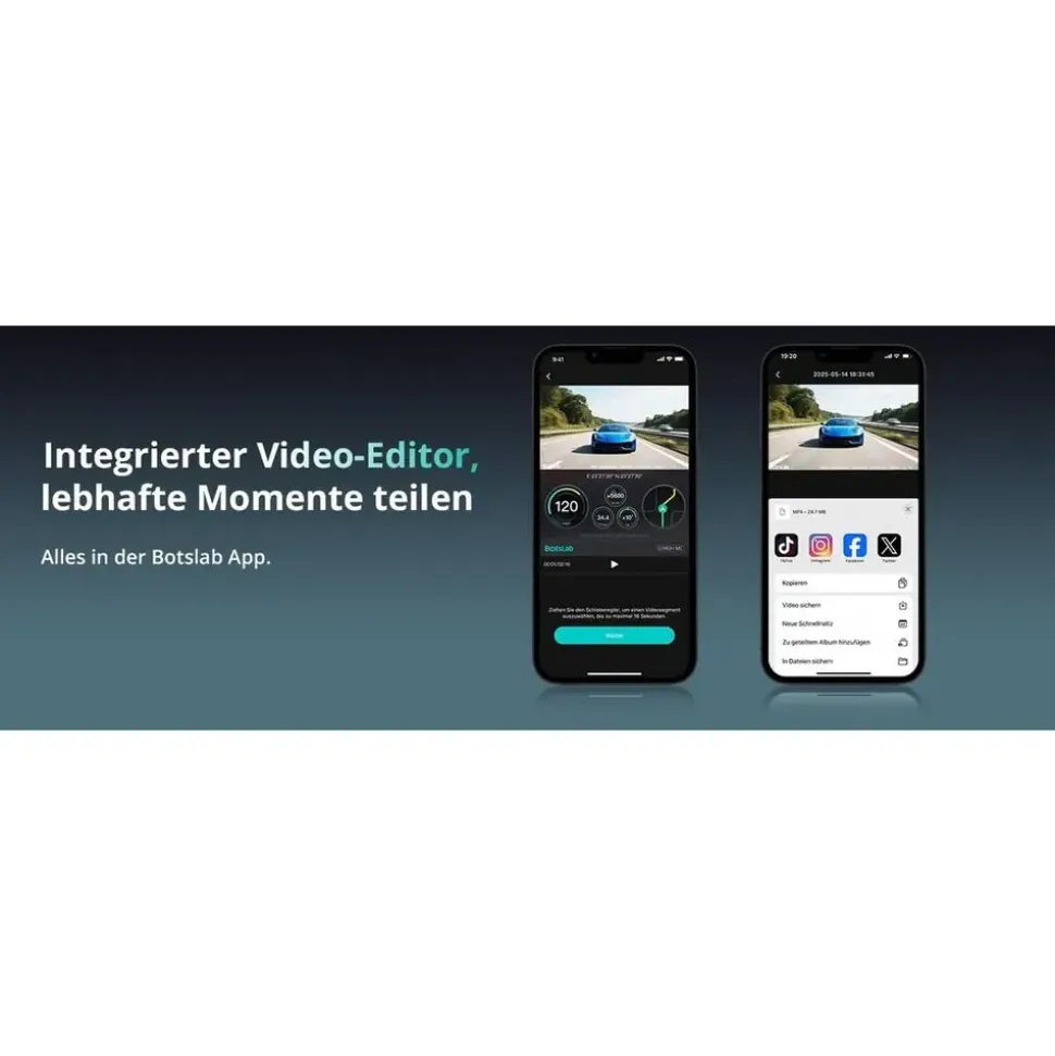 BOTSLAB 4 Kanal Dashcam 3K+3 * 1080P