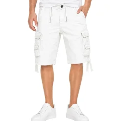 Brandit Textil Brandit Vintage Shorts, Farbe: White, Größe: XL