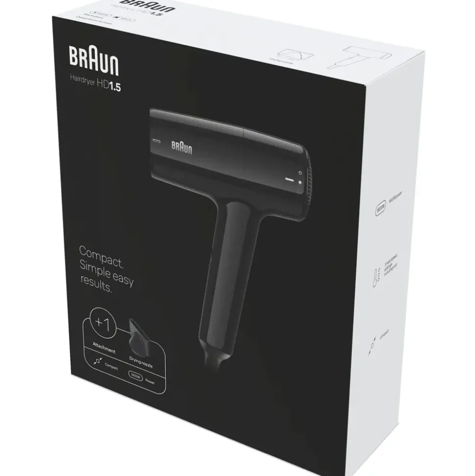 Braun HD1,5 schwarz