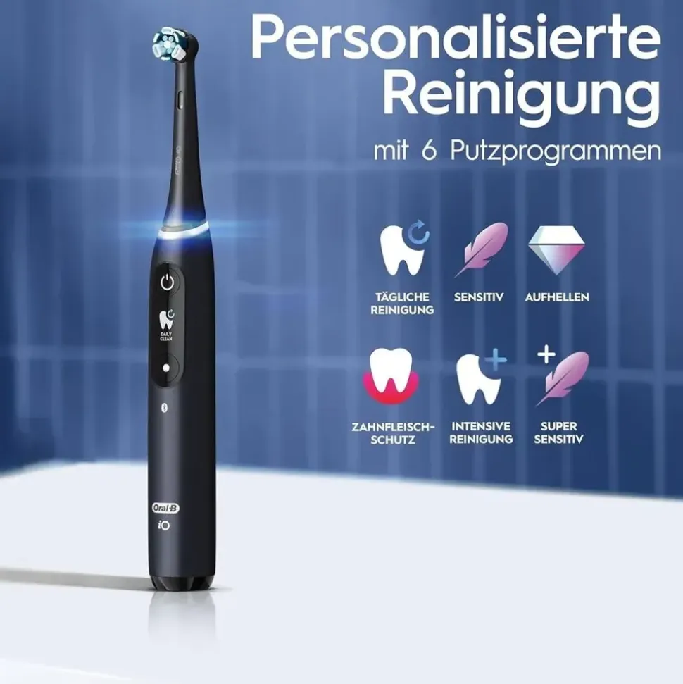 Braun iO Series 8 Plus Edition black + Reiseetui + Aufsteckbürsten 2 St.