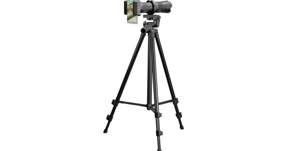 Bresser Teleobjektiv für Smartphone 20–40x Zoom, inkl. Stativ, Universalhalterung, Augenmuschel, Tasche, ideal für Reisen und Outdoor