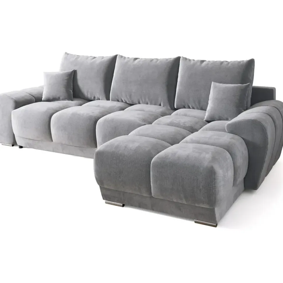 bromarkt Ecksofa Nubes grau