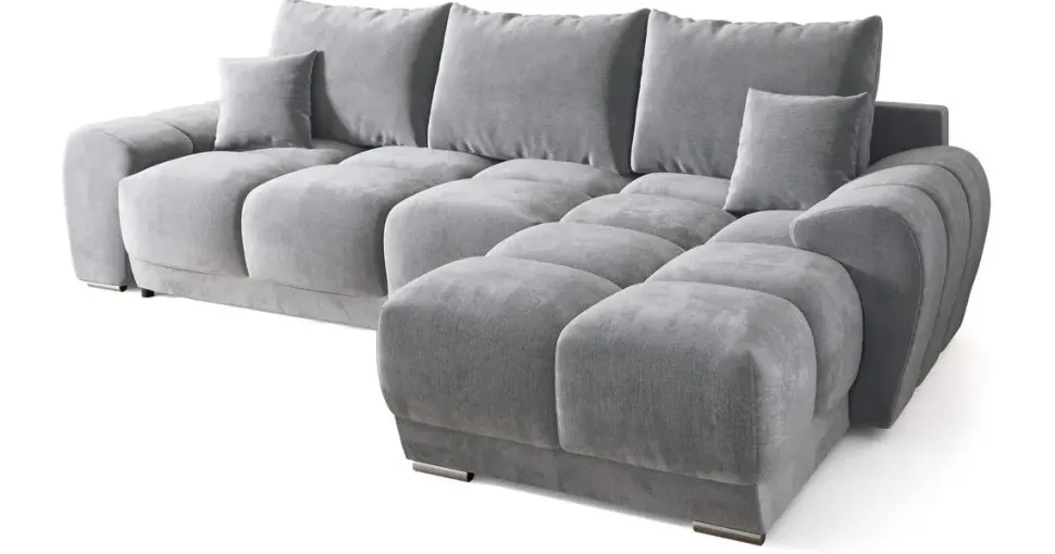 bromarkt Ecksofa Nubes grau