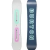 BURTON Custom Camber Snowboard weiß/grün/rosa - 162