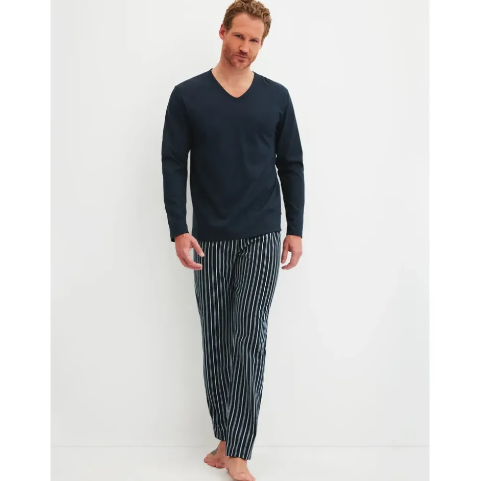 CALIDA Schlafanzug Cotton Special Blau XXL (58/60)