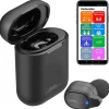 Callstel 2in1-Live-Übersetzer und In-Ear-Mono-Headset mit Powerbank-Box & App
