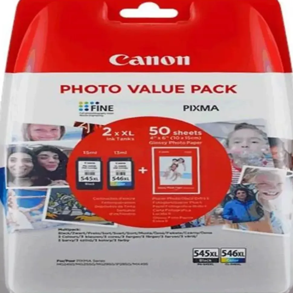 Canon PG-545XL schwarz + CL-546XL CMY