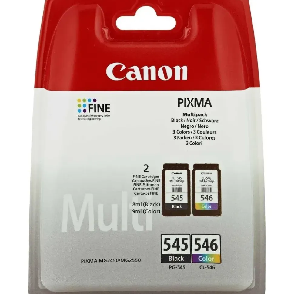 Canon PG-545XL schwarz + CL-546XL CMY