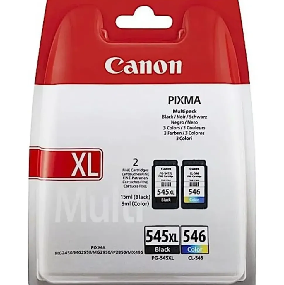 Canon PG-545XL schwarz + CL-546XL CMY