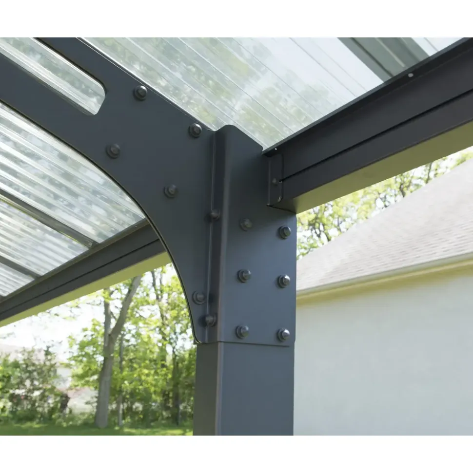 CANOPIA Doppelcarport Arizona Wave 5,80 x 5,00 m anthrazit inkl. UV-Schutz und witterungsbeständig