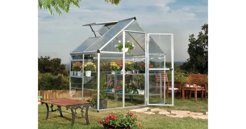 CANOPIA Hybrid Alu silber Polycarbonat 0,7 mm/Dach HKP 4 mm 2,3 m2