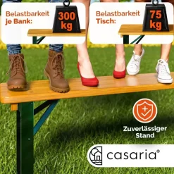 CASARIA Bierzeltgarnitur 3-tlg.
