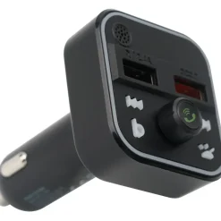 casativo FM Transmitter mit Bluetooth 5 USB-A Ladeports Drahtloser AutoRadio Adapter m. Media Player für den Zigarettenanzünderanschluss