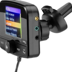 casativo-tech Einfach DAB+ über FM hören - 4in1 Kfz DAB Radio Empfänger mit Bluetooth 5.0, Freisprechanlage & FM Transmitter - Kristallklarer Digital-Sound im