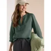 Cecil 3/4-Arm Tunika aus reinem Leinen - XXL