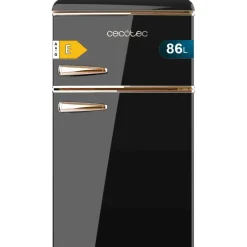 Cecotec Bolero CoolMarket 2D Origin 86 Retro-Kühlschrank (86 l, 897 mm hoch, Schwarz)