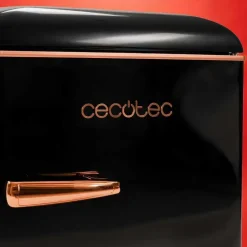 Cecotec Bolero CoolMarket 2D Origin 86 Retro-Kühlschrank (86 l, 897 mm hoch, Schwarz)