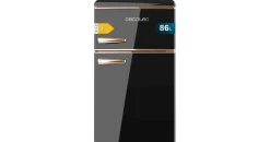 Cecotec Bolero CoolMarket 2D Origin 86 Retro-Kühlschrank (86 l, 897 mm hoch, Schwarz)