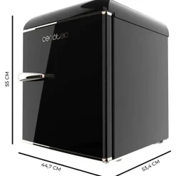 Cecotec Bolero CoolMarket TT Origin 45 Mini Kühlschrank 45 l 55 cm hoch Schwarz