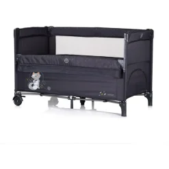 Chipolino Reisebett Relax 2 Ebenen, Vorderseite absenkbar, Seiteneingang, Tasche