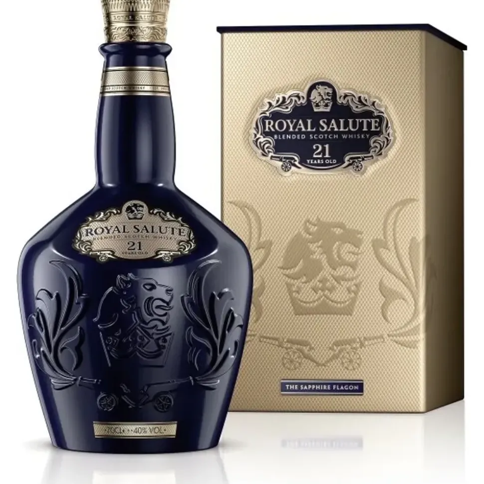 Chivas Regal 21 Years Old Royal Salute Blended Scotch 40% vol 0,7 l Geschenkbox