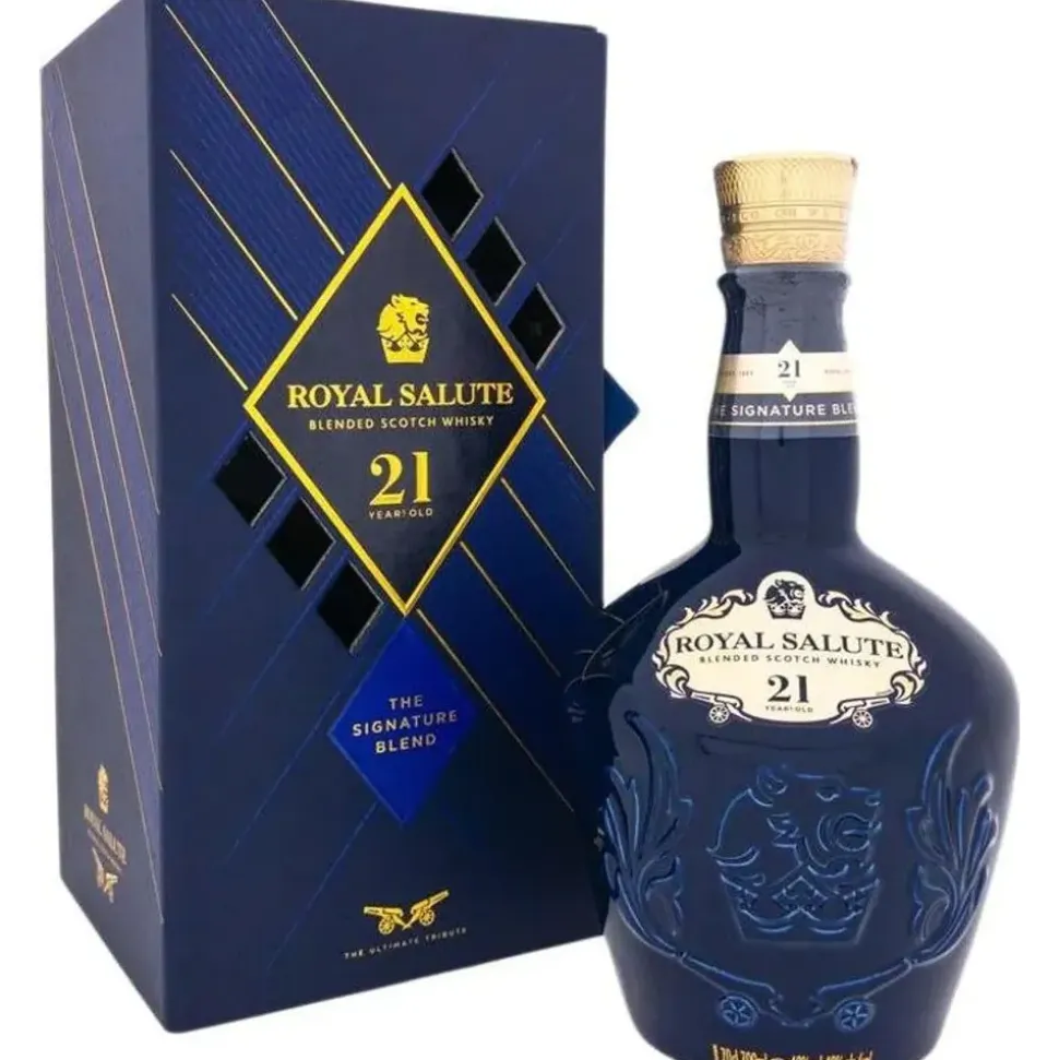 Chivas Regal 21 Years Old Royal Salute Blended Scotch 40% vol 0,7 l Geschenkbox