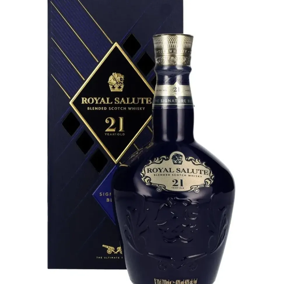 Chivas Regal 21 Years Old Royal Salute Blended Scotch 40% vol 0,7 l Geschenkbox