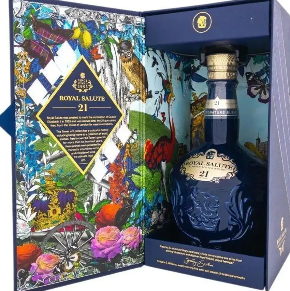 Chivas Regal 21 Years Old Royal Salute Blended Scotch 40% vol 0,7 l Geschenkbox