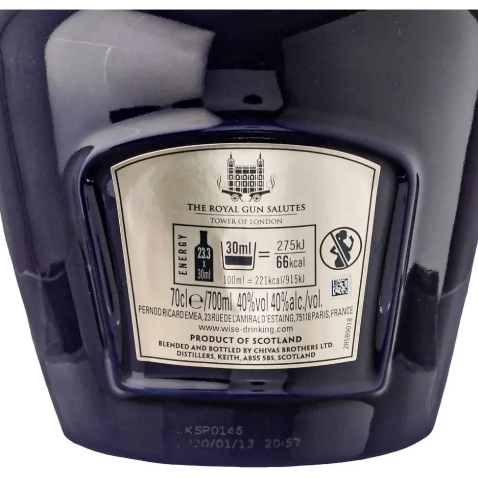Chivas Regal 21 Years Old Royal Salute Blended Scotch 40% vol 0,7 l Geschenkbox